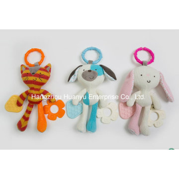 Factory Supply Knit Sweater Fabric Baby Teether Toy